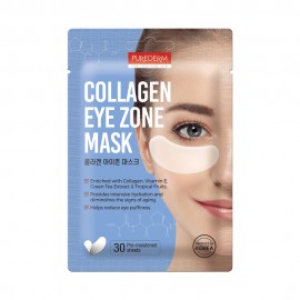 Bőrfeszesítő és ránctalanító kollagén szemmaszk 15 pár - PureDerm Eye Zone Mask