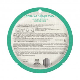 Bőrtisztító-hidratáló fátyolmaszk - PureDerm Green Tea Mask
