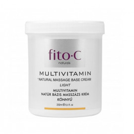 Multivitamin natúr masszázskrém LIGHT 250ml - fito-C Multivitamin Natural Masssage Base Cream Light