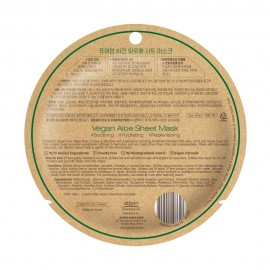 3in1 hidratáló, tápláló hatású aloe vera vegan fátyolmaszk - PreDerm Vegan Aloe Sheet Mask