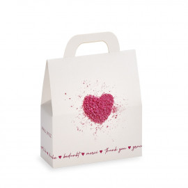 Elegáns ajándéktáska szív mintával - Malu Wilz Gift bag ”Heart”